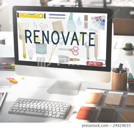 Renovate Decorating Construction Composition Concept 24829635