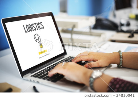Logistics Delivery Freight Shipping Storage Service Concept 24830041