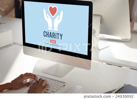 Charity Donation Help Support Charitable Assistance Concept 24830092