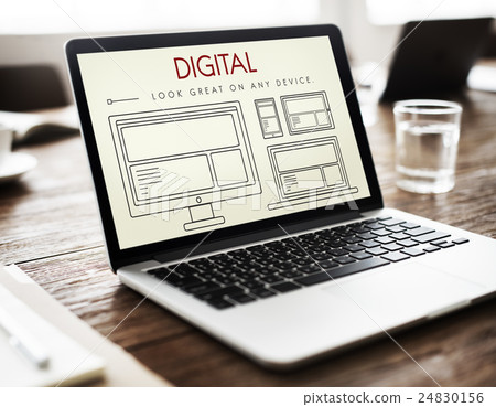Responsive Design Layout Connection Content Concept Responsive Design Layout Connection Content Concept 24830156