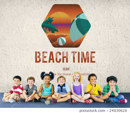 Multi-ethnic group of children 24830628