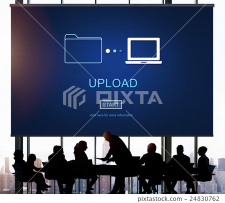 Upload Sharing Transfer Files Computer Concept Upload Sharing Transfer Files Computer Concept 24830762