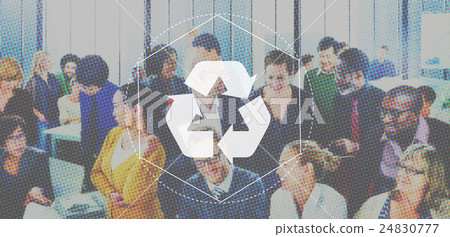 Recycle Biodegradeable Solution Empower Graphic Concept 24830777