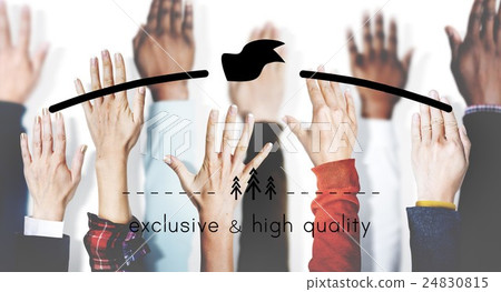 Exclusive and High Quality Brand Markeing Copy Space Concept 24830815
