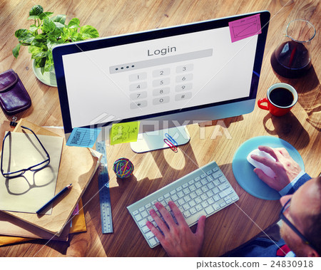 Log in Secured Access Verify Identity Password Concept 24830918