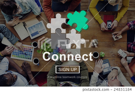 Connect Interaction Team Teamwork Concept Connect Interaction Team Teamwork Concept 24831184
