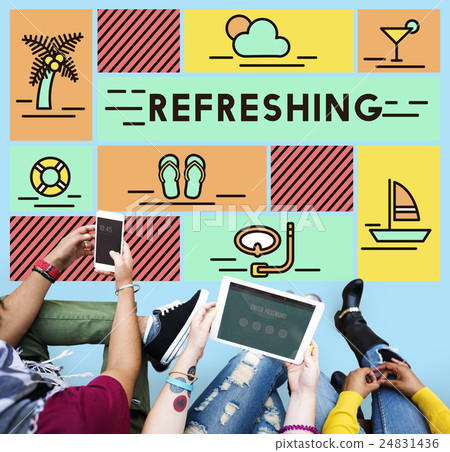 Refreshing Refreshment Renew Rethink Restart Concept 24831436