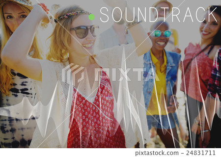 Soundtrack Audio Background Balance Media Concept Soundtrack Audio Background Balance Media Concept 24831711