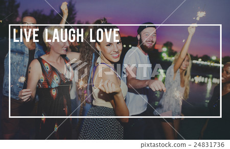 Happy Life Feel Good Happiness Live Concept 24831736