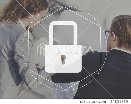 Lock Permission Access Permission Graphic Concept 24831889