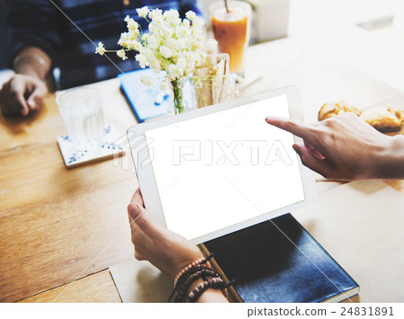 Mockup Copyspace Hands Digital Tablet Concept 24831891