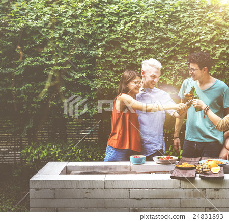 Friends Lifestyle Party Happiness Concept 24831893