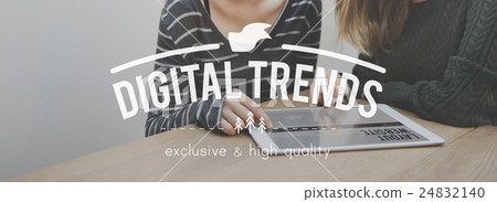 Digital Trends Marketing Social Network Branding Commercial Concept Digital Trends Marketing Social Network Branding Commercial Concept 24832140