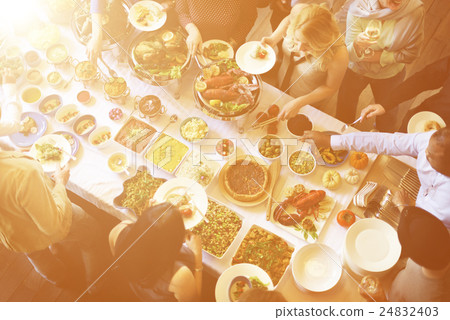 Meal Food Party Celebrate Cafe Restaurant Event Concept 24832403