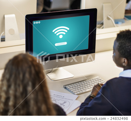Wifi Network Connect Graphic Concept Wifi Network Connect Graphic Concept 24832498