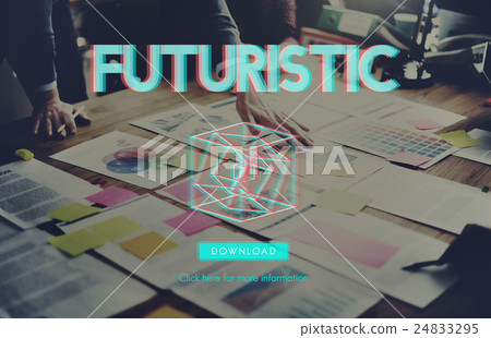 3D Three Dimensional Futuristic Display Modern Concept 3D Three Dimensional Futuristic Display Modern Concept 24833295