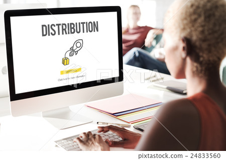 Distribution Logistic Cargo Frieght Manufacturing Concept 24833560