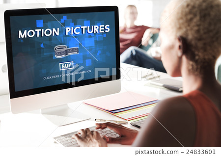 Movie Cinema Ticket Graphic Concept 24833601