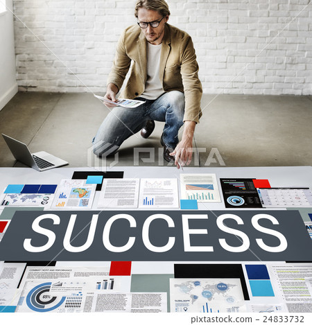 Success Achievement Excellent Growth Victory Concept 24833732