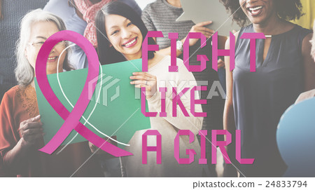 Breast Cancer Believe Hope Woman Illness Concept 24833794