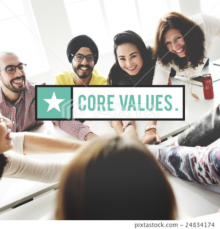 Core Values Important Business Education Concept Core Values Important Business Education Concept 24834174