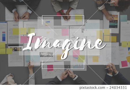 Imagine Create Curate Conceptualize Ideas Concept 24834331