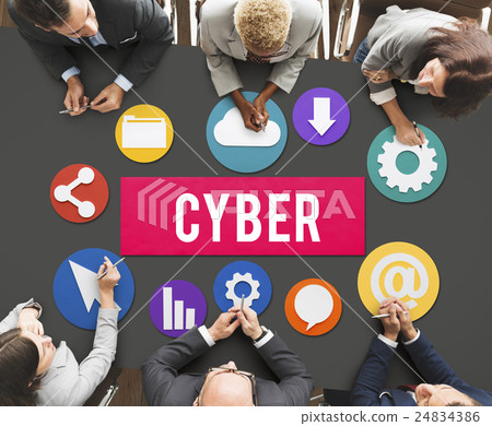 Cyber Online Technology Internet Concept 24834386