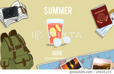 Summer Beach Relaxing Chill Holiday Concept 24835231