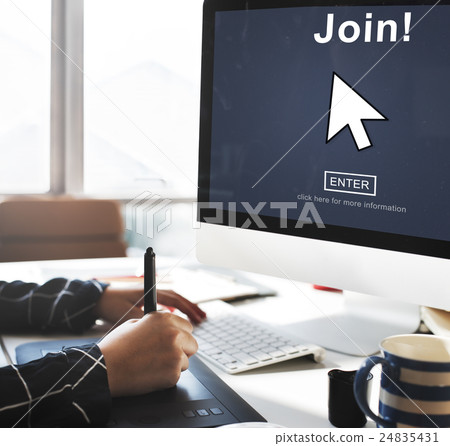 Join Register Enter Arrow Icon Concept 24835431