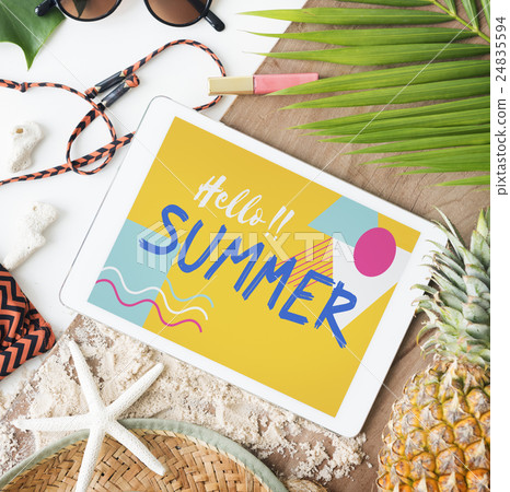 Beach Summer Holiday Vacation Journey Exploration Concept Beach Summer Holiday Vacation Journey Exploration Concept 24835594
