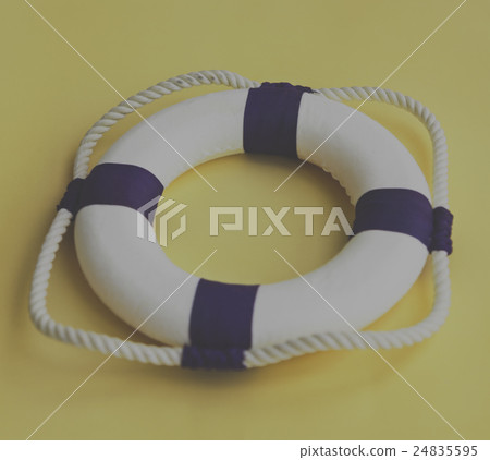 Bouy Floatation Assistance Rescue Rope Ring Safe Concept 24835595