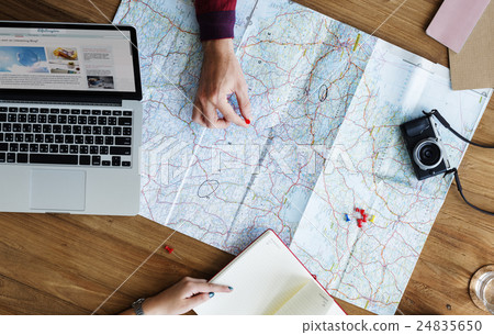 Map Travel Trip Destination Direction Planning Concept Map Travel Trip Destination Direction Planning Concept 24835650