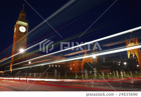 London Lights Clock Tower Motion Concept 24835690