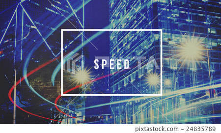 Speed Rapidity Rate Rush Tempo Technology Concept 24835789