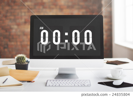 Midnight Time Tomorrow Timing Concept 24835804