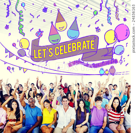 Happiness Enjoy Fun Jolly Festive Concept 24836163