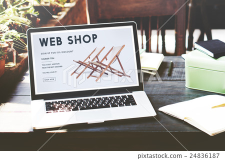 Shopping Online Shopaholics E-Commerce E-Shopping Concept 24836187