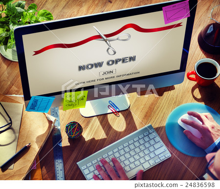 New Business Ribbon Cutting Celebration Event Concept New Business Ribbon Cutting Celebration Event Concept 24836598