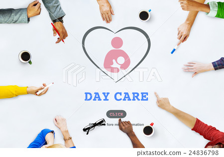 Day Care Babysitter Nanny Nursery Love Motherhood Concept 24836798