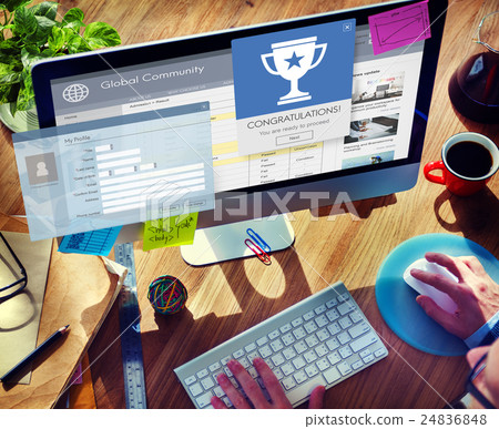 Register Enter Membership Sign-in Socialize Concept 24836848