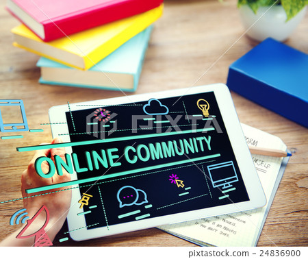 Online Community Connection Sharing Social Concept 24836900