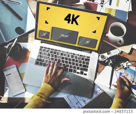 4K Digital Entertainment Media Streaming Tv Concept 24837113