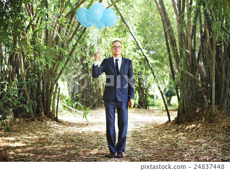 Businessman Relaxation Refreshing Success Business Concept 24837448