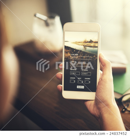 Flight Booking Plane Travel Journey Concept 24837452
