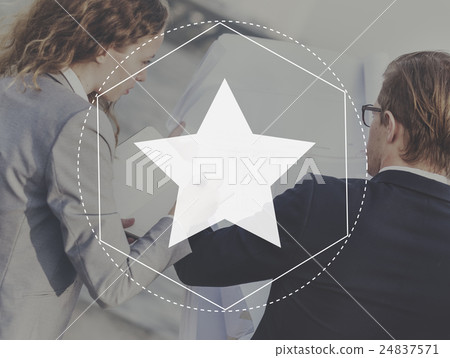 Favorite Star Rating Popular Graphic Concept Favorite Star Rating Popular Graphic Concept 24837571