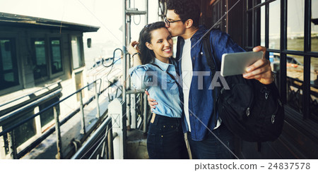 Couple Lover Travel Train Backpacker Concept Couple Lover Travel Train Backpacker Concept 24837578