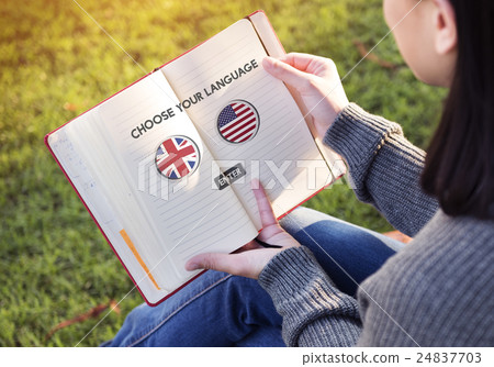 Language Dictionary English American Concept 24837703
