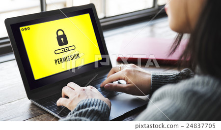 Lock Icon Password Protected Graphic Concept Lock Icon Password Protected Graphic Concept 24837705