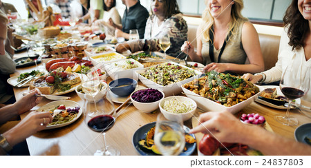 Buffet Dining Food Celebration Party Concept 24837803