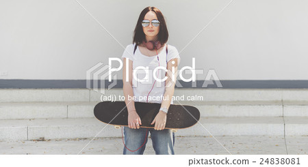 Nirvana Placid Peaceful Tranquility Serene Rest Concept 24838081